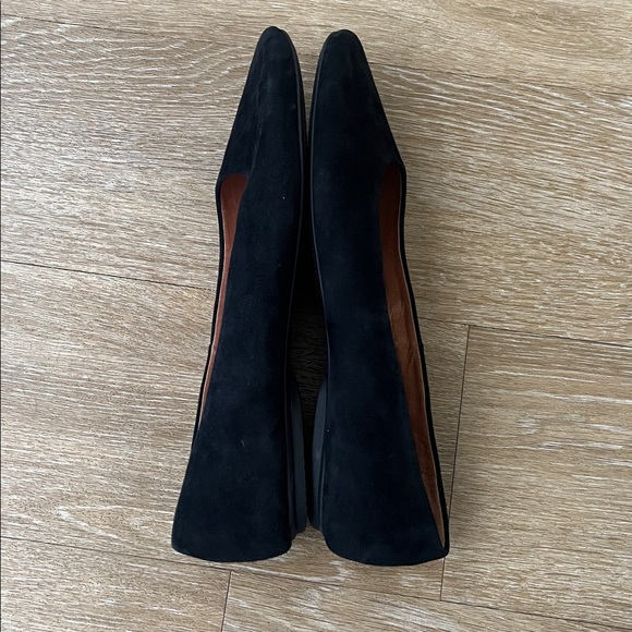 Gentle Souls by Kenneth Cole Black Suede Eugene Travel Ballet Flats size 10 - Picture 4 of 10
